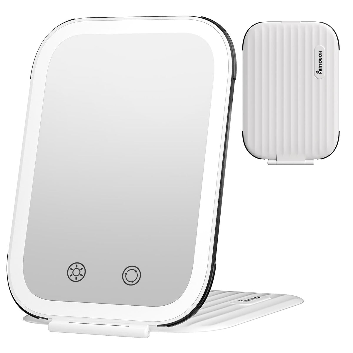 FUNTOUCH travel makeup mirror in a travel bag