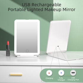 FUNTOUCH travel makeup mirror side view showing slim design