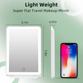 FUNTOUCH travel makeup mirror with cool light setting