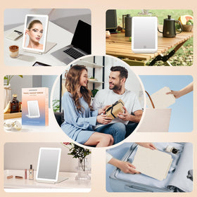 FUNTOUCH Travel Makeup Mirror with packaging