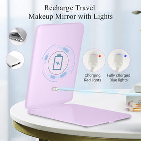 FUNTOUCH Travel Makeup Mirror with touch screen control