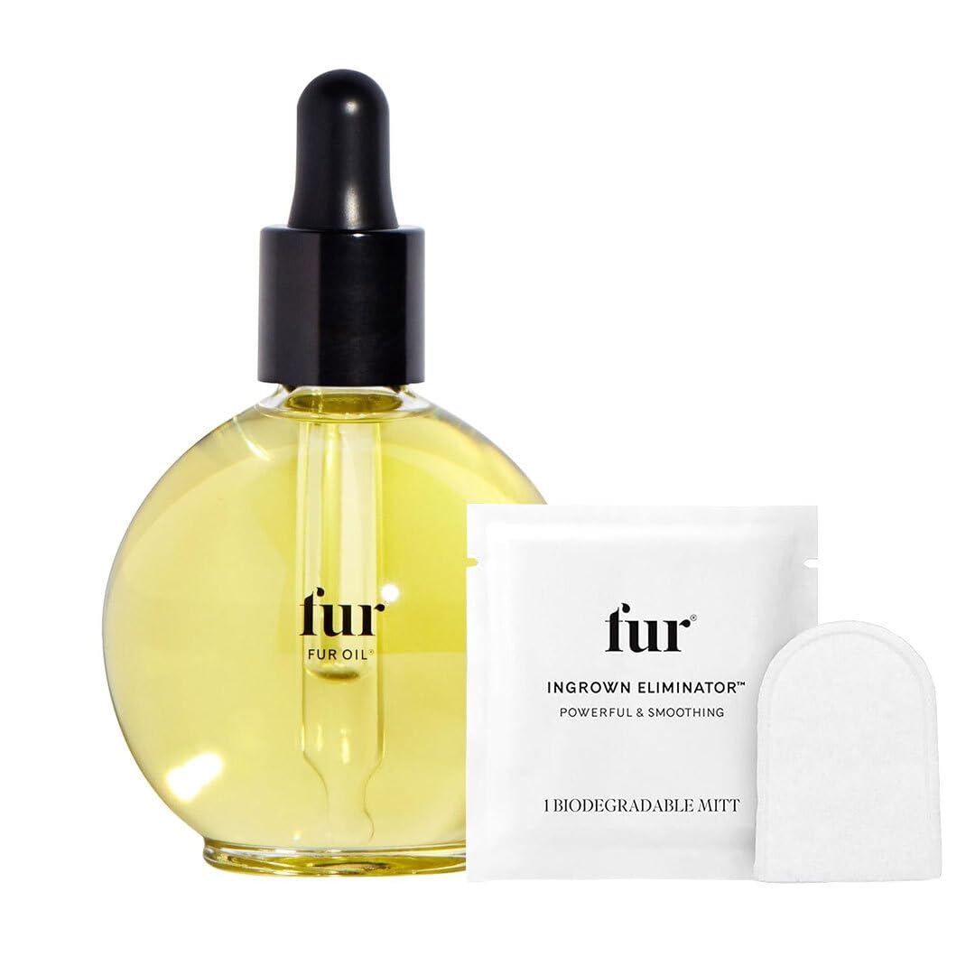 Fur Oil 2.5fl oz front view with packaging