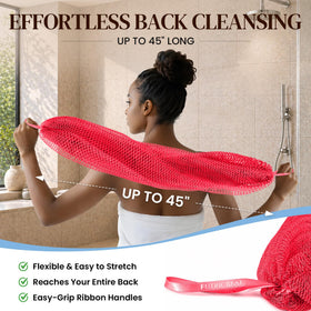 FUTRICREAT African Net Sponge stretched for back cleaning