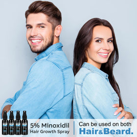 FUZYAT 5% Minoxidil Hair Growth Spray for beard growth