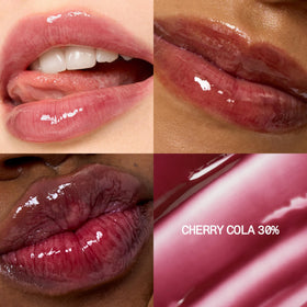 fwee 3D Voluming Gloss Cherry Cola 30% applicator close-up