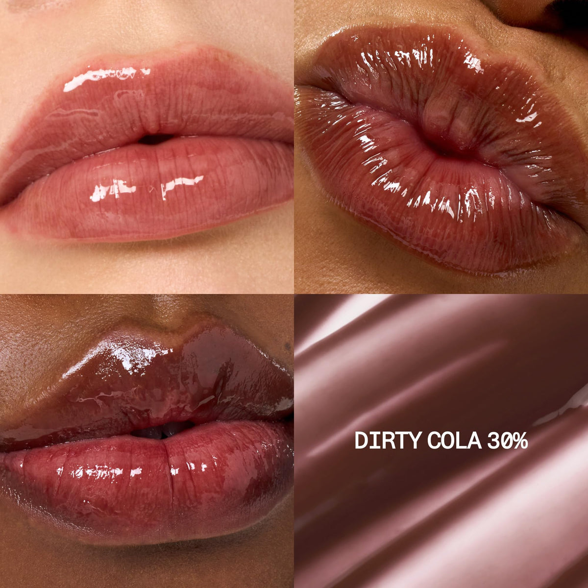 fwee 3D Voluming Gloss Dirty Cola 30% applicator close-up