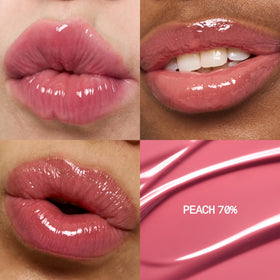 fwee 3D Voluming Gloss Peach 70% applicator close-up