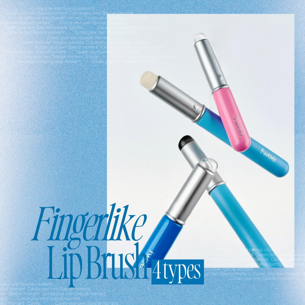fwee Fingerlike Silicone Lip Brush in use on lips