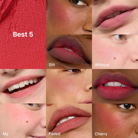 fwee Lip&Cheek Blurry Pudding Pot Baddie Mauve Berry in beauty setup