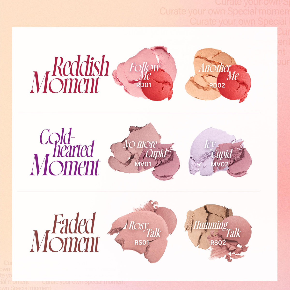 fwee Mellow Dual Blush Juicy Smile dual color display