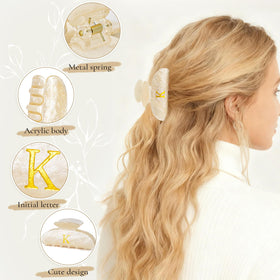 Fycert Initial Hair Clip in Green colour