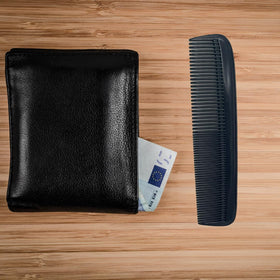 G.B.S Pocket Comb being used on beard