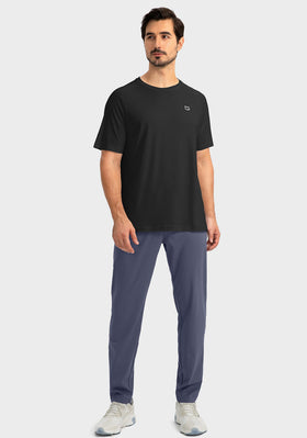 G Gradual Men's Tapered Joggers displayed with workout gear