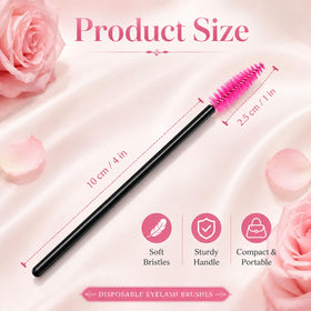 G2PLUS 300PCS Eyelash Brush packaging showing 6 packs