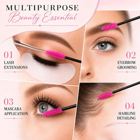 G2PLUS Eyelash Brush close-up of flexible spoolie head