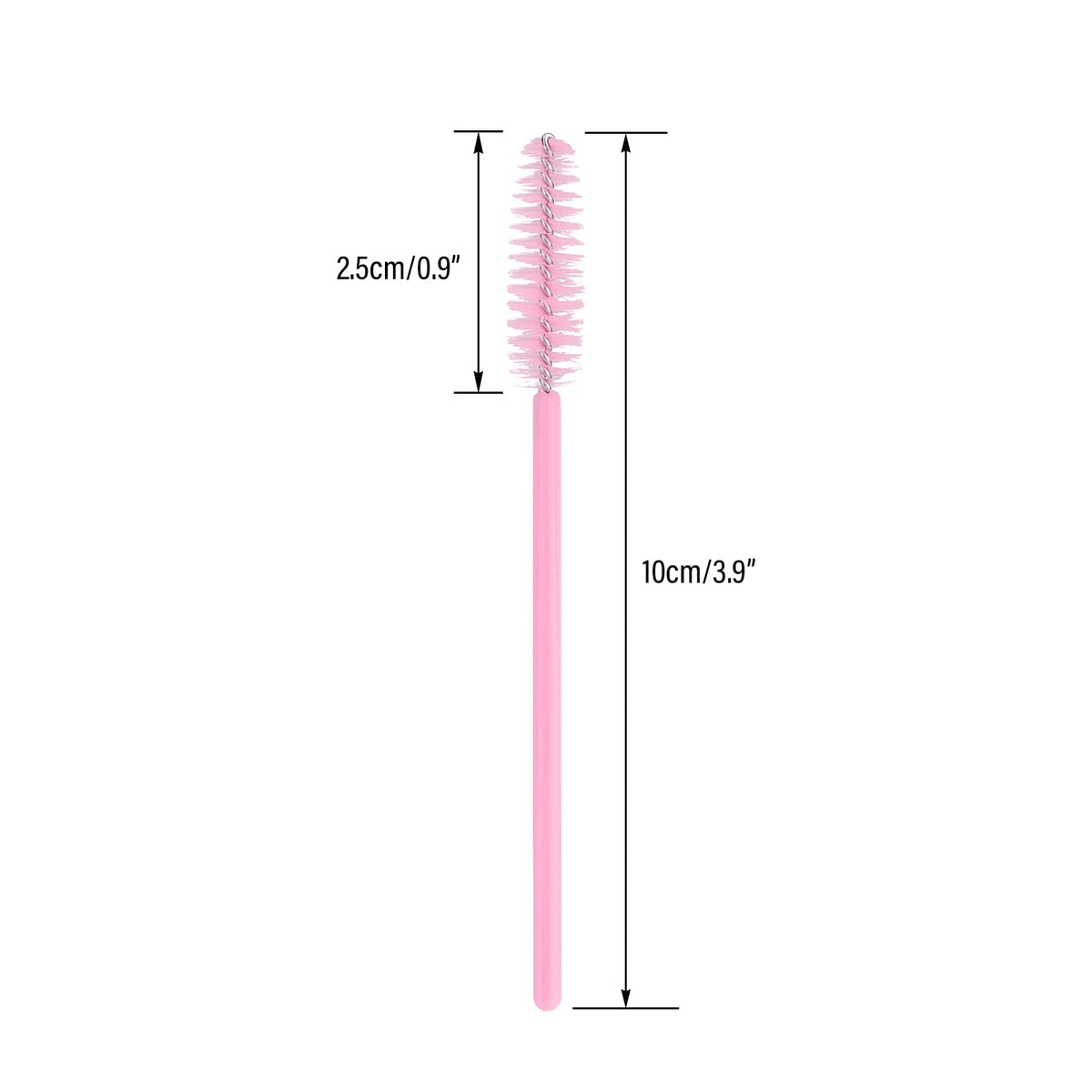 G2PLUS eyelash brushes with flexible spoolie head close-up