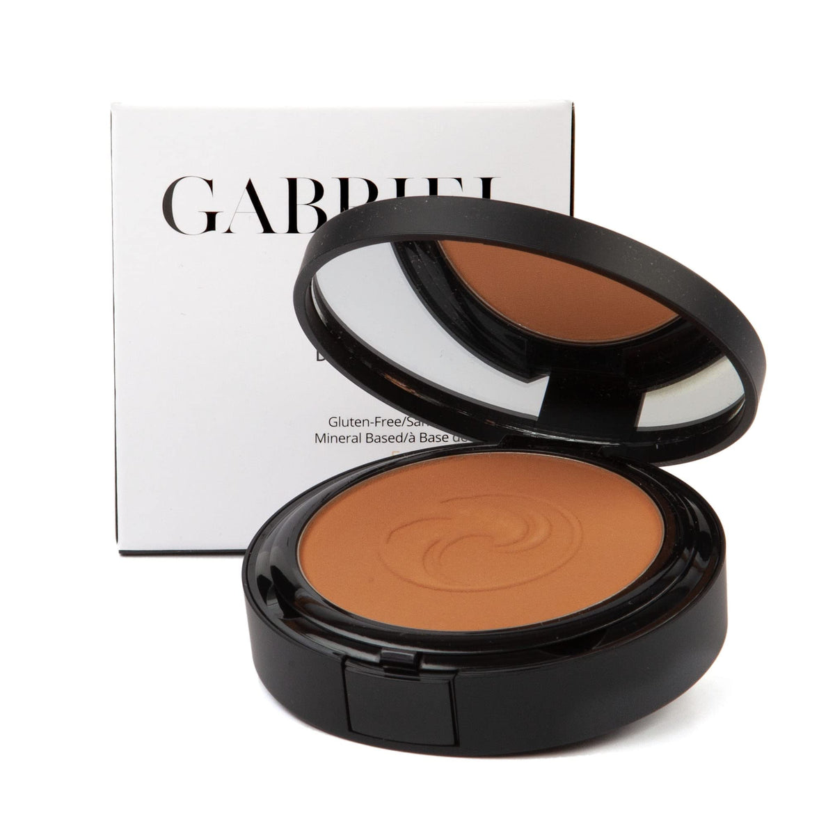 Gabriel Cosmetics Deep Beige Pressed Mineral Powder Foundation packaging