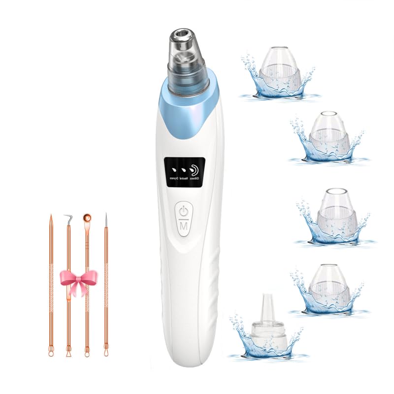 Gackoko Blackhead Remover Pore Vacuum front view in blue