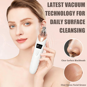 Gackoko Blackhead Remover Pore Vacuum showing suction level display