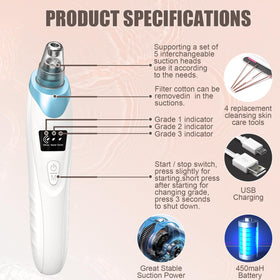 Gackoko Blackhead Remover Pore Vacuum side view