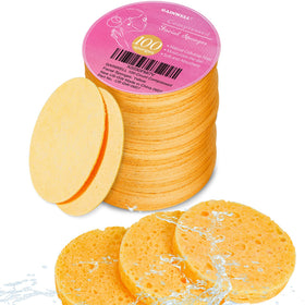 GAINWELL 100PCS Compressed Facial Sponges front view