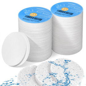 GAINWELL 200 PCS Compressed Facial Sponges front view