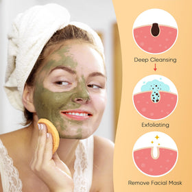 GAINWELL Compressed Facial Sponges stack
