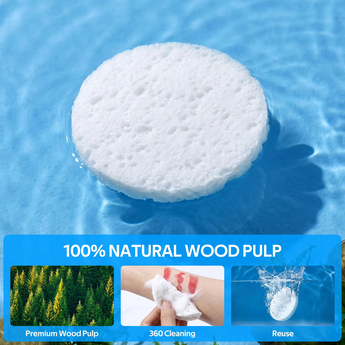 GAINWELL facial sponges in packaging