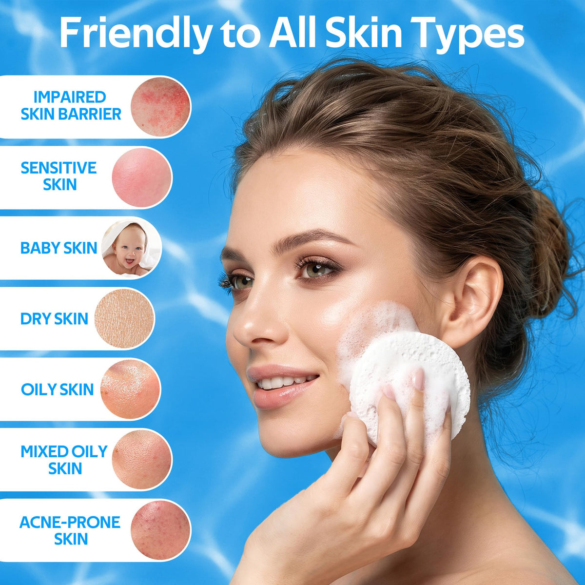 GAINWELL sponges ideal for makeup removal
