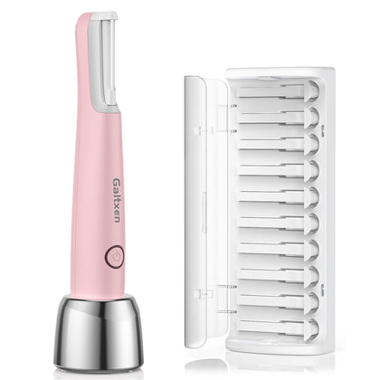 Galtxen Sonic Dermaplaning Tool in pink with LED light