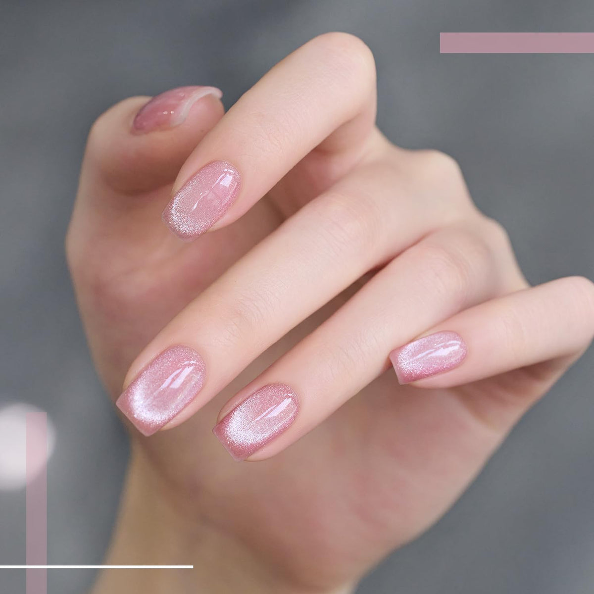 GAOY Cat Eye Gel Nail Polish 16ml application on nails