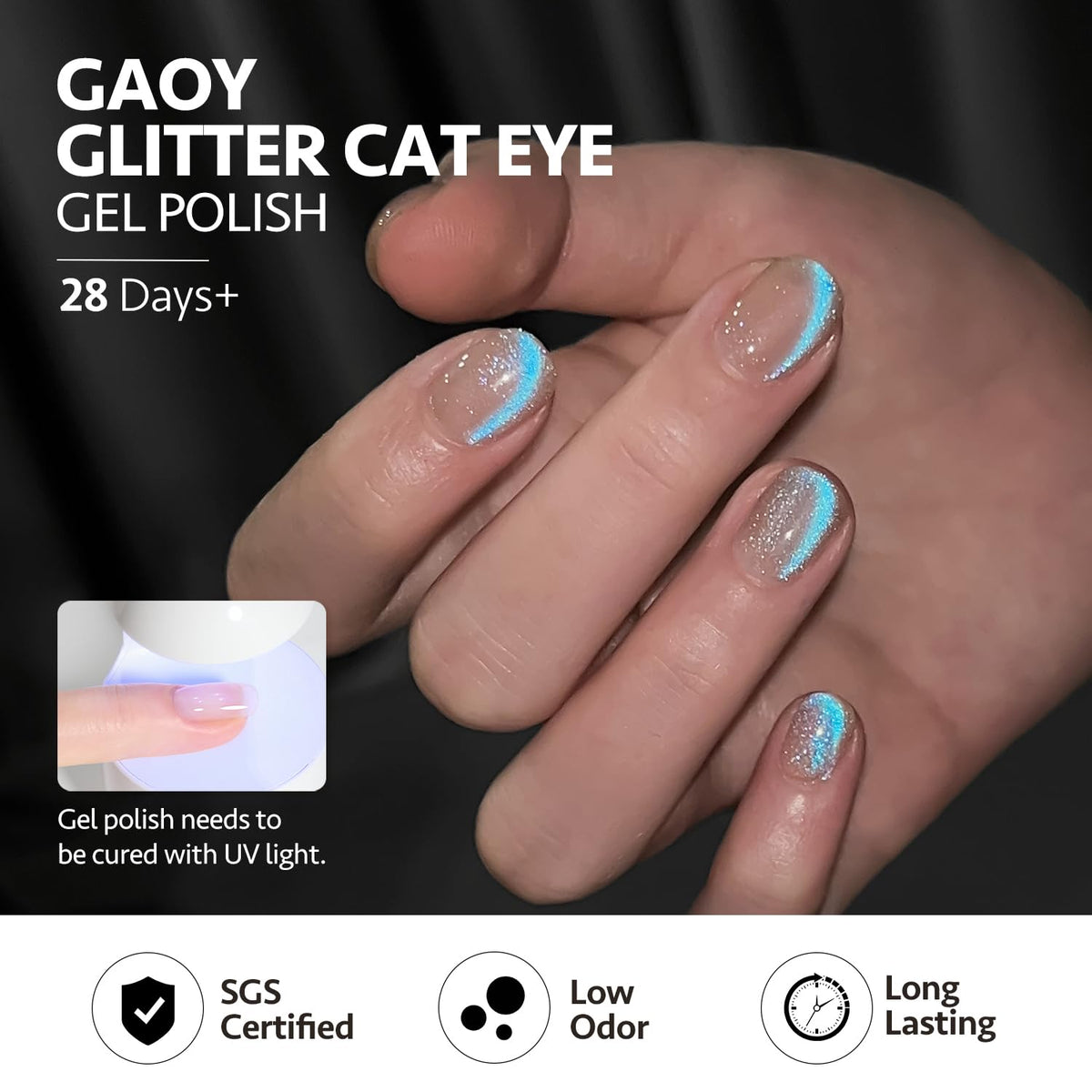 GAOY Cat Eye Gel Nail Polish packaging