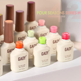 GAOY Gel Nail Polish bottles showing colour variety