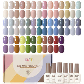 GAOY Gel Nail Polish Set 39 colours front view