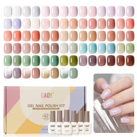 GAOY Gel Nail Polish Set 39 colours front view