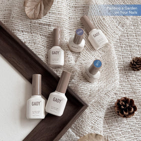 GAOY gel nail polish set with base coat and top coat