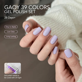 GAOY Gel Nail Polish vibrant pastel shades display