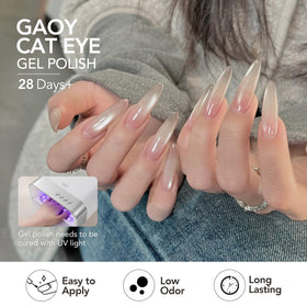 GAOY gel polish bottles with glitter effect