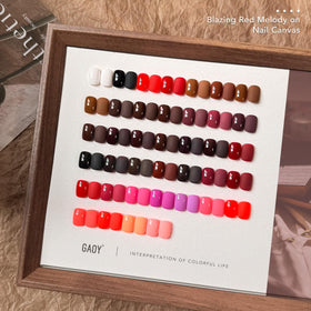 GAOY gel polish set including matte top coat
