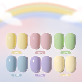 GAOY gel polish set with macaron-inspired colours