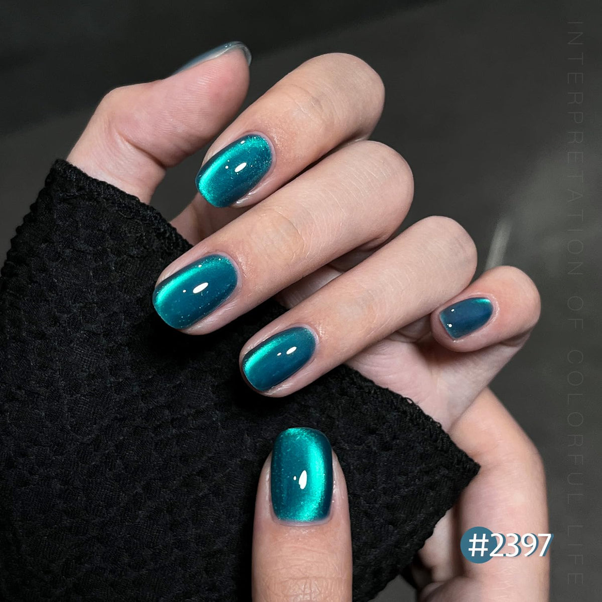 GAOY Glitter Cat Eye Gel Nail Polish in vibrant colours