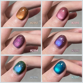 GAOY Glitter Cat Eye Gel Nail Polish packaging and contents