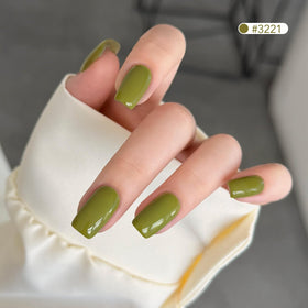GAOY Green Gel Nail Polish Set packaging with six colours