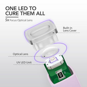 GAOY Handheld UV Light demonstrating quick drying feature