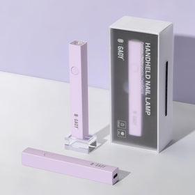 GAOY Handheld UV Light for Gel Nails in pale purple front view