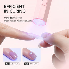 GAOY Handheld UV Light Mini Nail Lamp charging port close-up