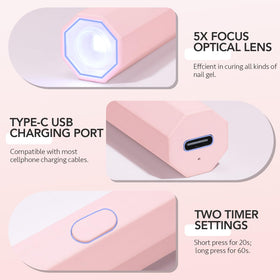 GAOY Handheld UV Light Mini Nail Lamp packaging
