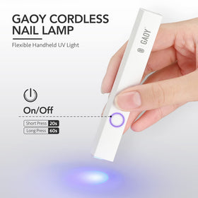 GAOY Handheld UV Light side view showing cordless design