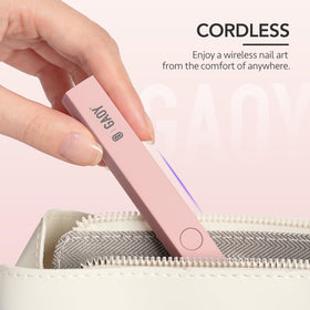 GAOY Handheld UV Light side view with dimensions