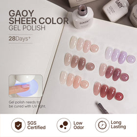 GAOY Jelly Gel Nail Polish Set packaging